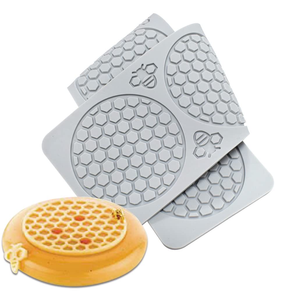 5 Cavity Bumble Bee Silicone Mold Honeycomb Bees For Kitchen Cake Cupcake Decorating Silicone Fondant Cake Mold Beehive Silicone