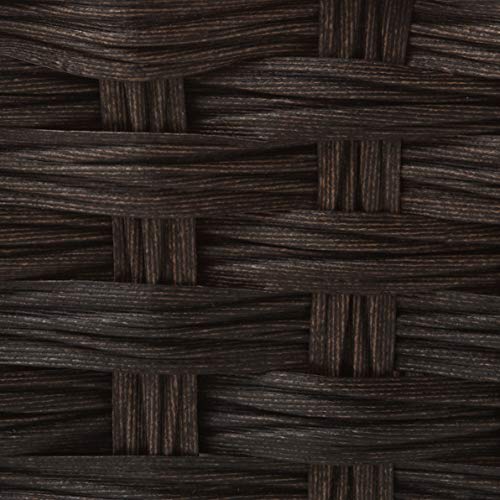 Whitmor Split Rattique Small Shelf Tote-Driftwood