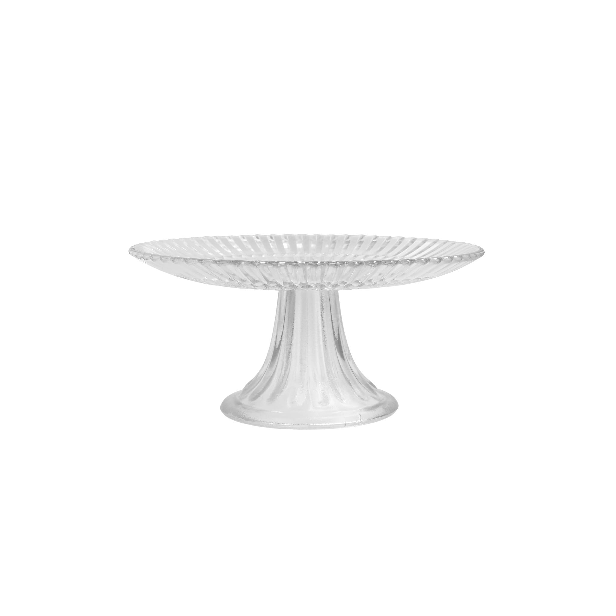 Fortessa Archie Serveware, Mini Cake and Cupcake Stand, 8.25, Clear