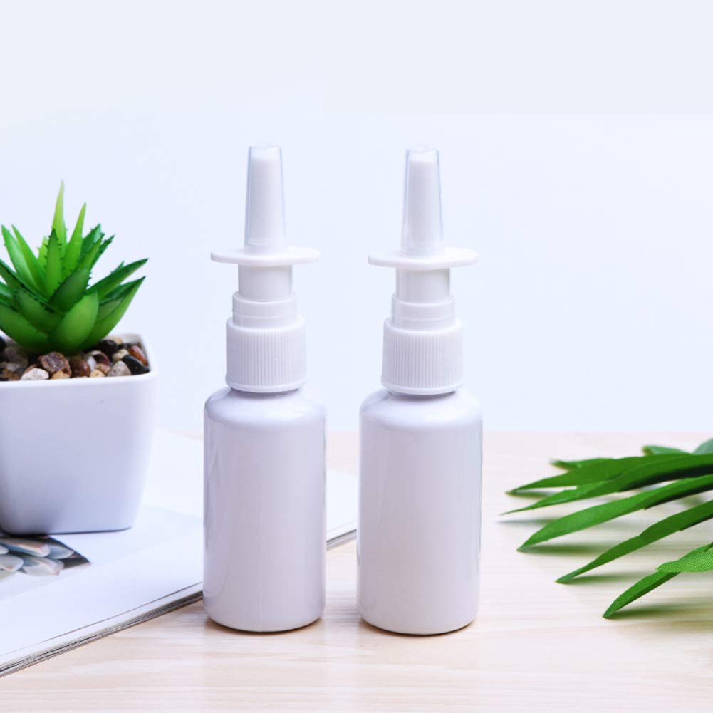 12 Pieces 30 Ml Empty Plastic Nasal Spray Bottles Refillable Plastic Nasal Spray Bottles Pump Sprayer Mist Nose Spray Refillable