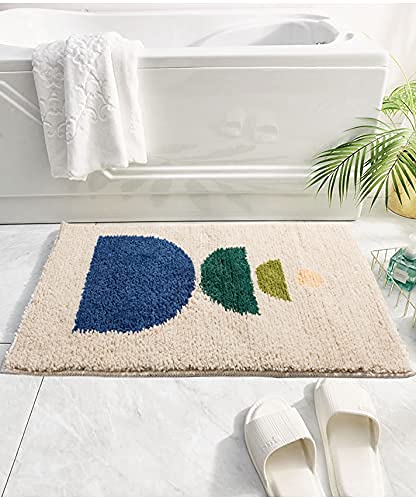JessMay Bathroom Rugs Non-Slip Fluffy Soft Plush Microfiber Rug Quick Dry Machine Washable Ultra Shaggy Bath Mats for Tub  Bathroom and Shower