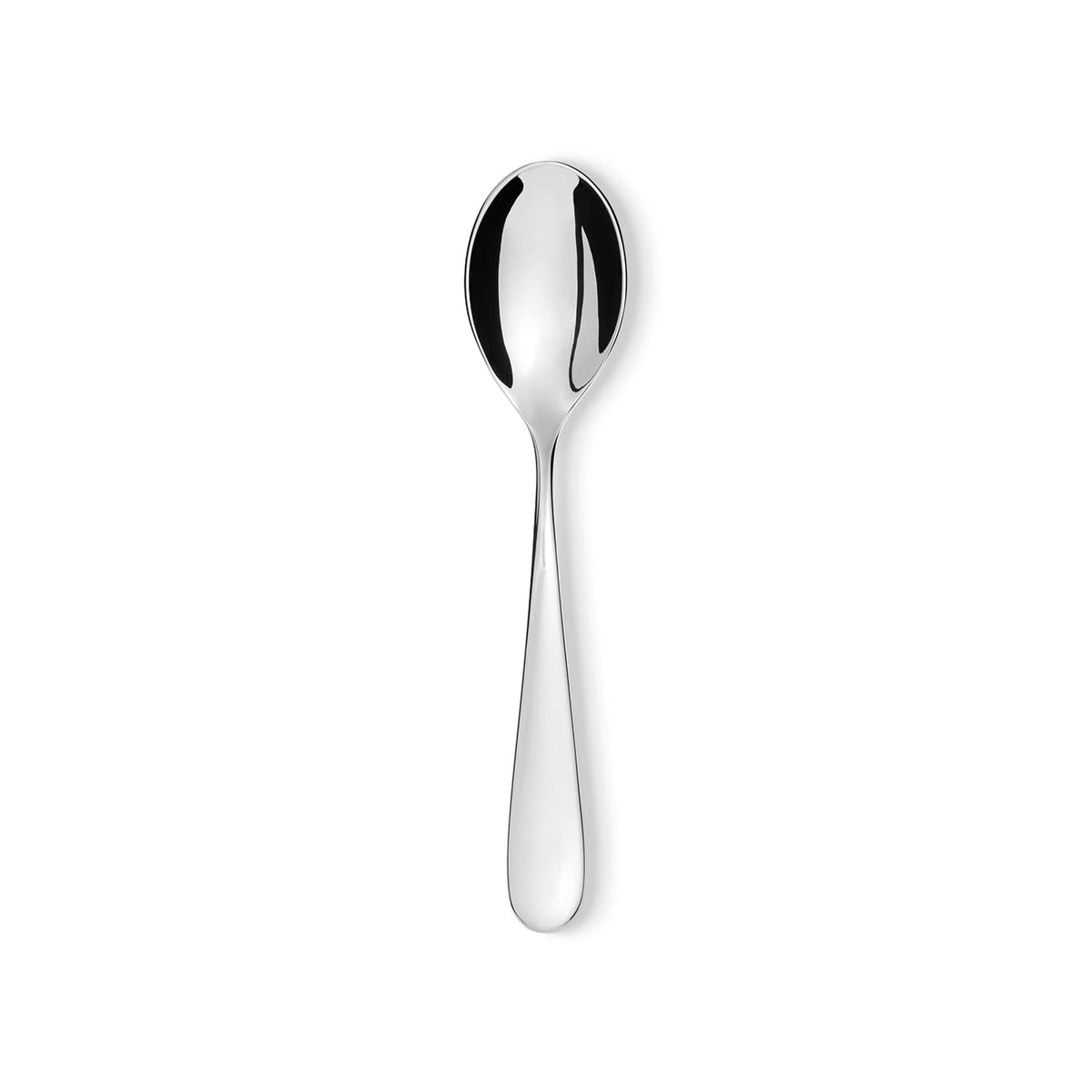 Alessi Nuovo Milano - Design Dessert Spoon Set, Stainless Steel, 6 Pieces