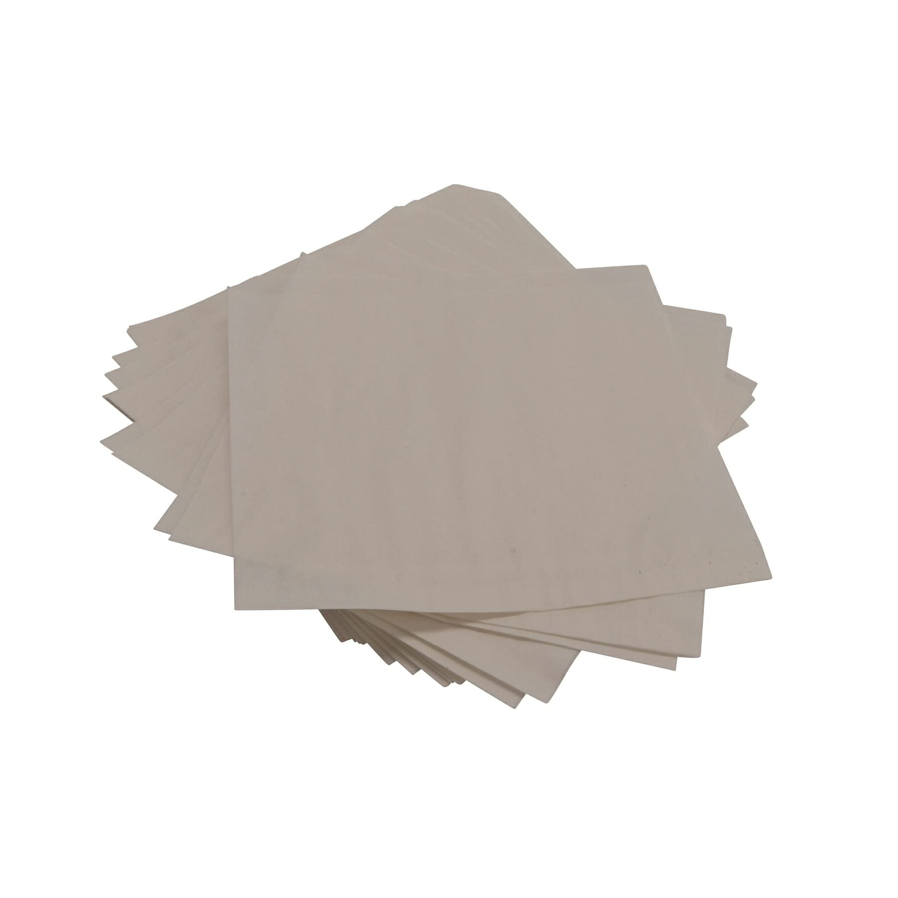 G.E.T. 4-T2000 7 x 7 White Food-Safe Double-Open Bag, Wire Cone Basket Liner, Deli Wrap (Pack of 2000)