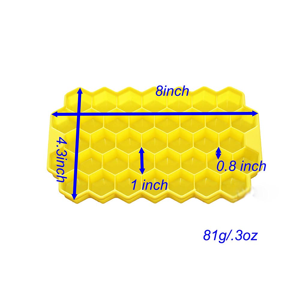 X-Haibei Silicone Honeycomb Soap Mold - 1 Inch, Flexible, Random Color, Model FBA_SM0545