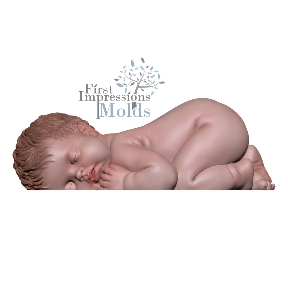 Sleeping Baby 5 X Large Silicone Mold B236 By First Impressions Molds