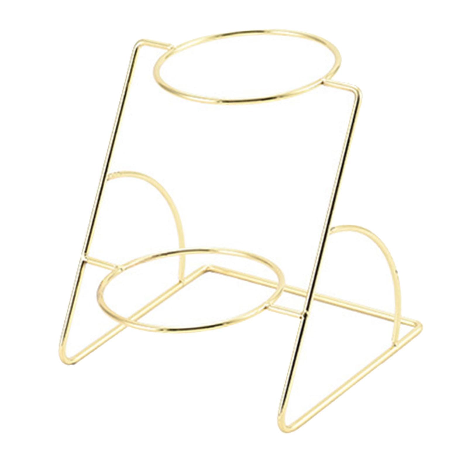 Zoomella Buffet Spice Stand Rack Professional Organizer For Kitchen Buffet Countertop 2 Layer Gold