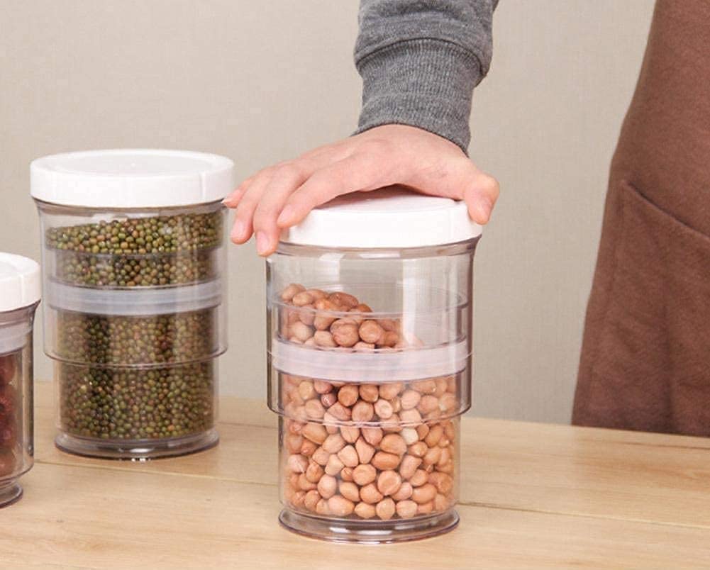 Perfect Pricee Plastic Transparent Airtight Collapsible Food Storage Container With Lid For Kitchen, Freezer Organizer, Adjustab
