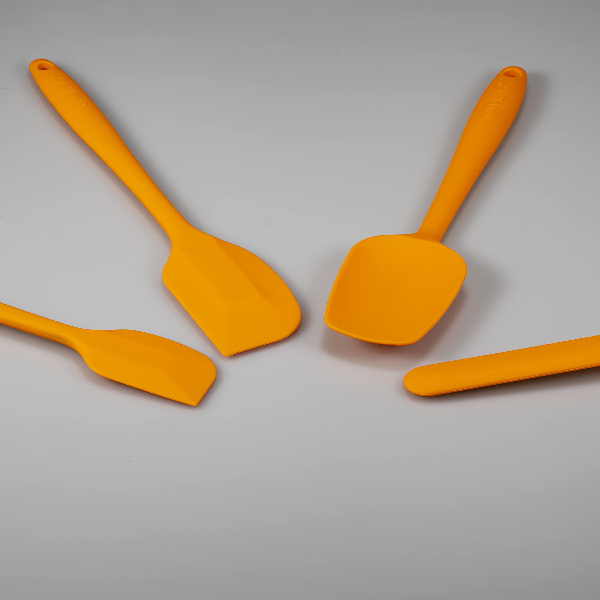 4 Piece Silicone Spatula Set, Flexible Heat Resistant Non-Scratch Baking Cooking Rubber Spatulas With Stainless Steel Core, Oran