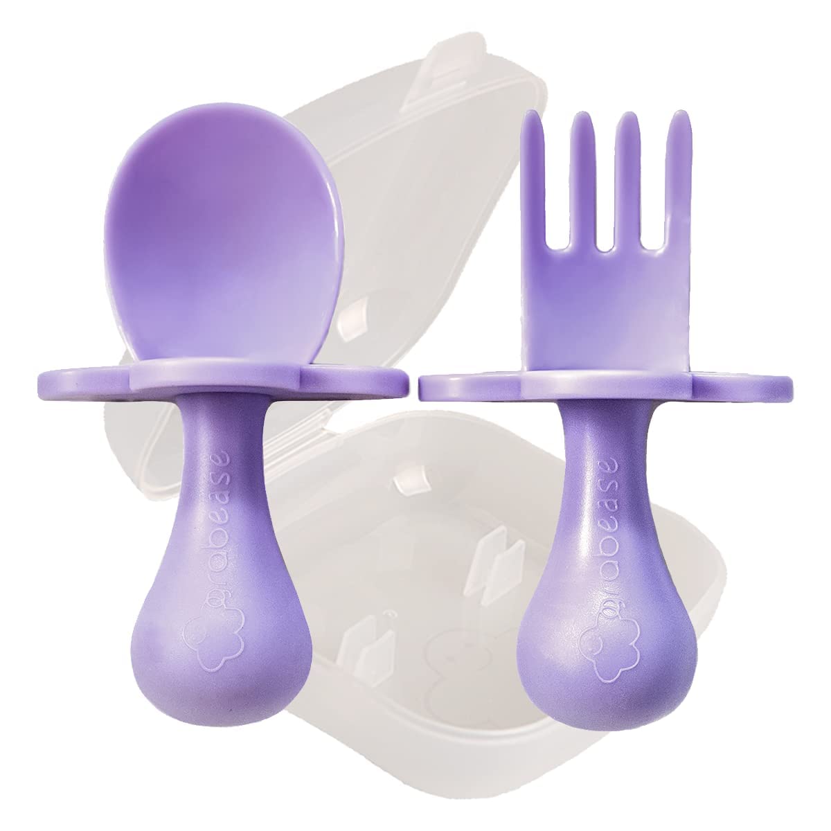 Grabease Toddler Forks Baby Feeding Set Baby Utensils Baby Fork, Plastic - BPA-Free & Phthalate-Free for Baby & Toddler, 1 Set,