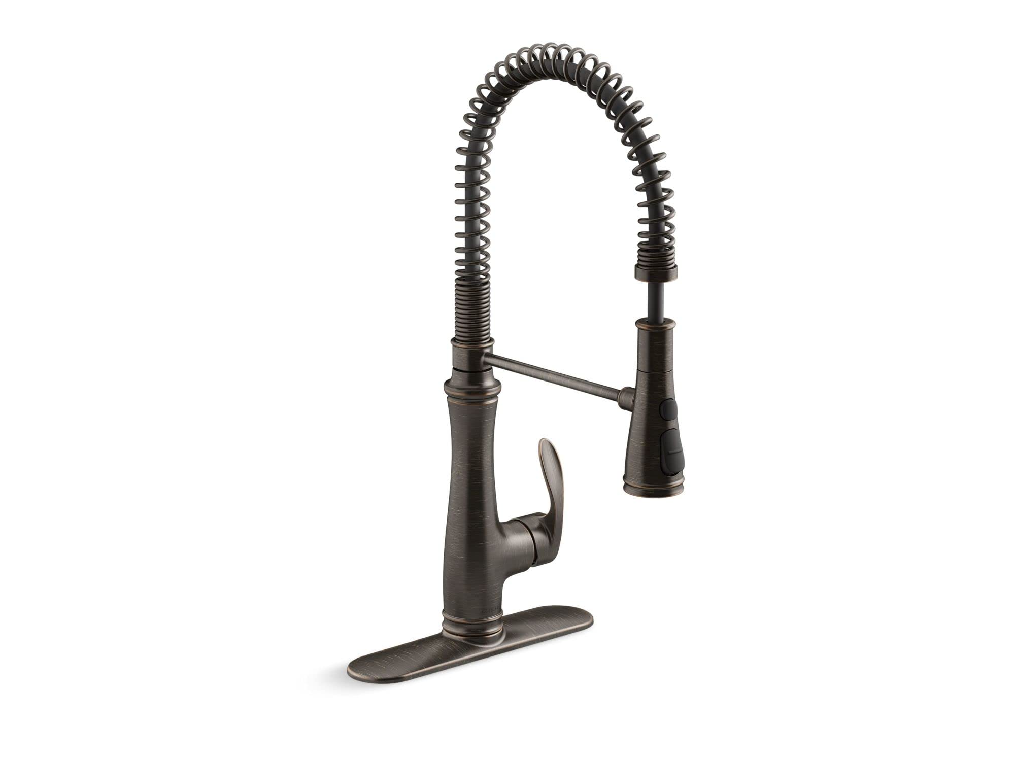 Kohler K-29106-2Bz Bellera Kitchen Faucet With Pull Down Sprayer, Kitchen Sink Faucetin Oil-Rubbed Bronze
