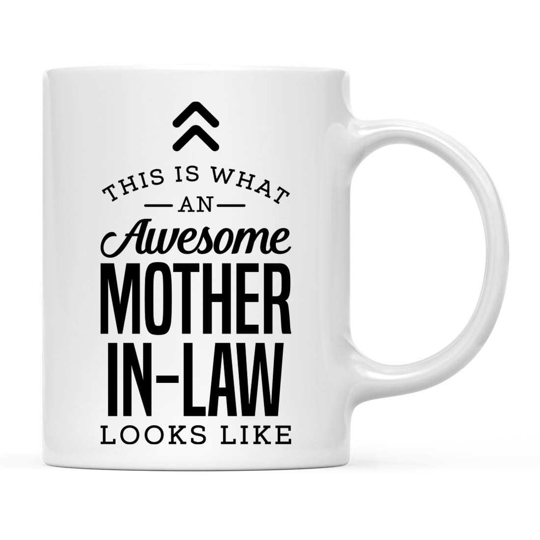 Andaz Press 11oz. Ceramic Coffee Tea Mug Gift, This is What an Awesome Mother-in-Law Looks Like, 1-Pack, Birthday Gift Ideas Cow