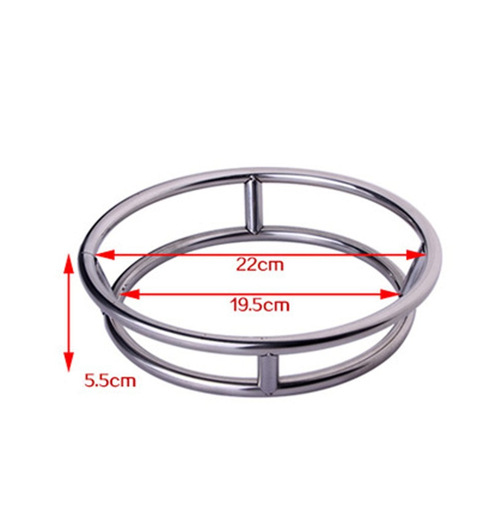 Rluii Wok Ring/Stainless Steel Wok Rack Insulated Pot Mats Cookware Ring/Wok Accessories