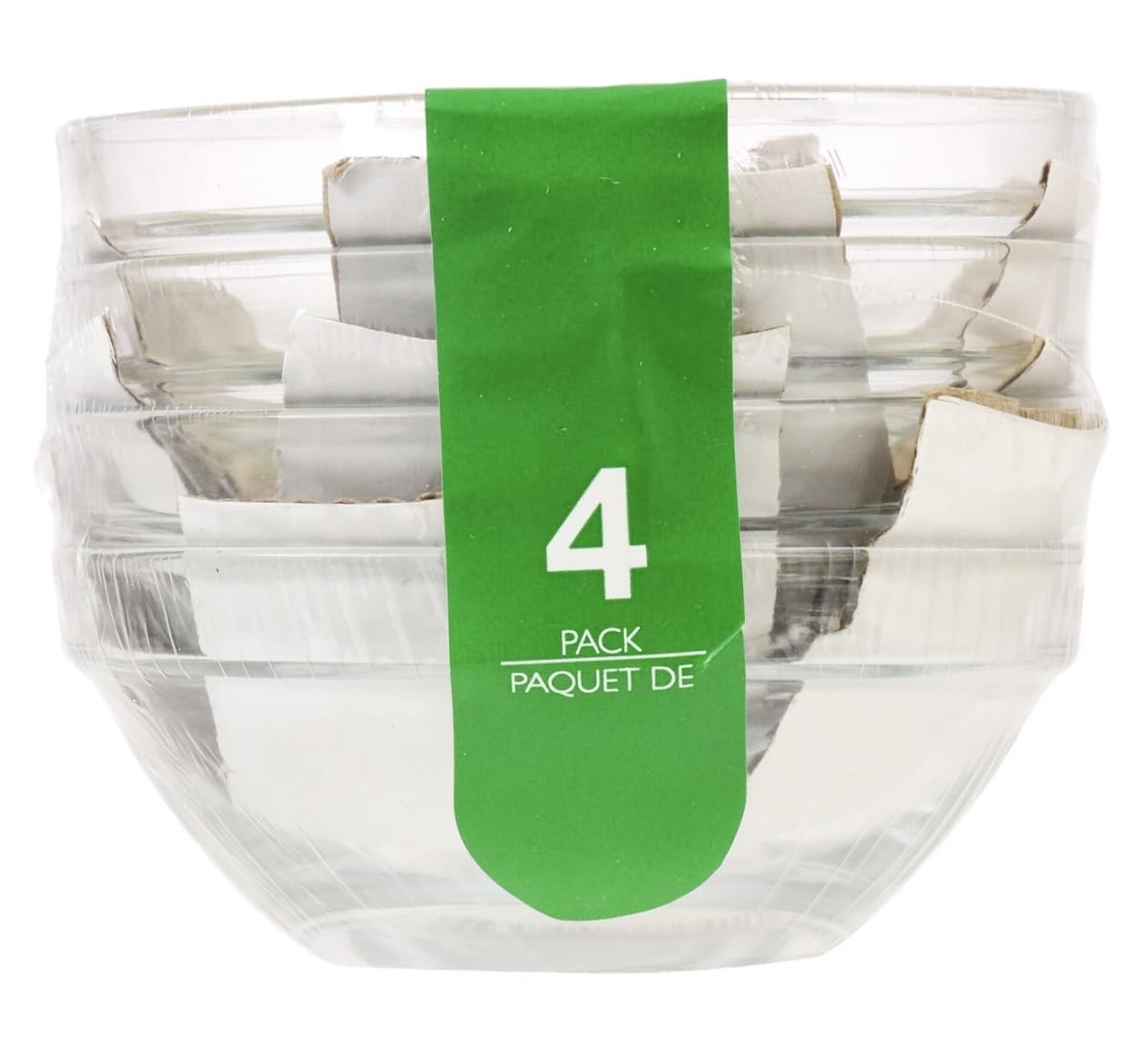 Greenbrier 3'' Glass Prep Bowls, 4-Ct. Set