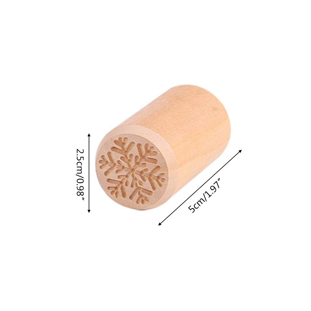 Xdodnev 5Pcs/Set Cake Mold Wood Dessert Seal Stamp Chinese Moon Cookie Baking Decorating