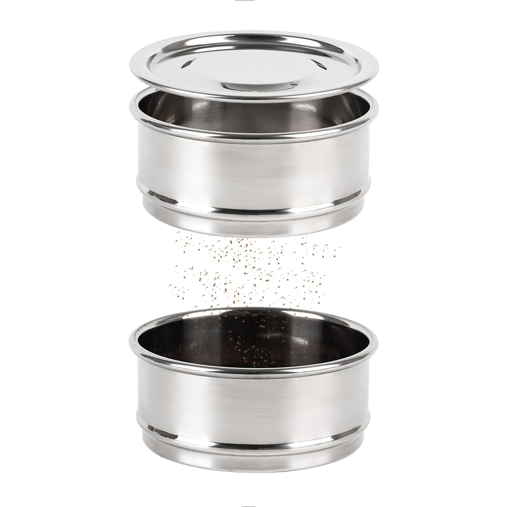 Watchget Coffee Cupping Grind Sifter Coffee Sieve Calibration Fine Mesh 20 Mesh Sieve With Cleaning Brush Stainless Steel Profes