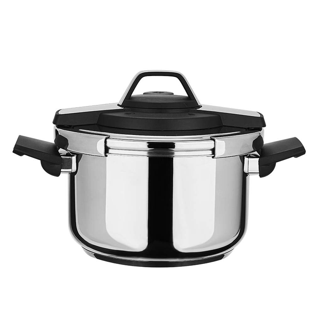 BFGRDDW Stainless Steel Pressure Cooker,MultiSetting Cooker with UniversalLocking, Polished Steel,gas Stove Induction Universa