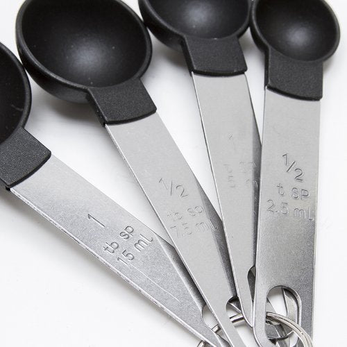 Cook'S Corner 8Pc Measuring Cups And Spoons Set, Black
