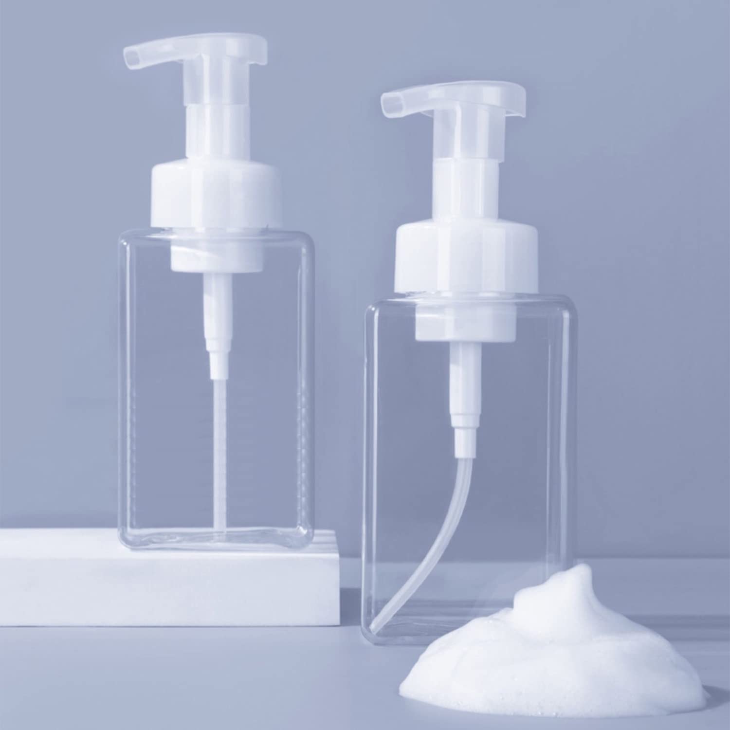 Foaming Soap Dispenser, Hand Soap Dispenser, Refillable Foam Liquid Hand Soap Empty Plastic Pump Bottle Container For Bathroom V