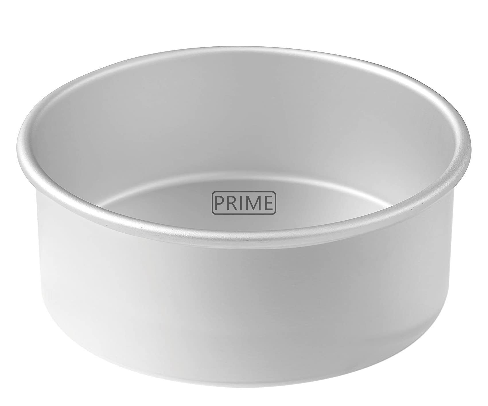 Prime Bakers And Moulders Round Aluminum Baking Cake Pan/Mould For Oven (10 Inch), Silver
