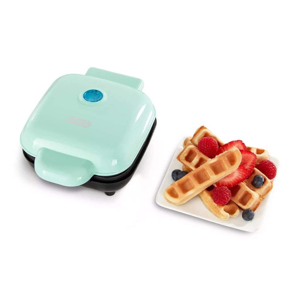 Dash Mini Waffle Stick Maker 4 Inch, Aqua