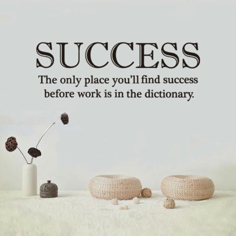 GADGETS WRAP Wall Decal Vinyl Sticker Success Lettering for Office Home Wall Decoration