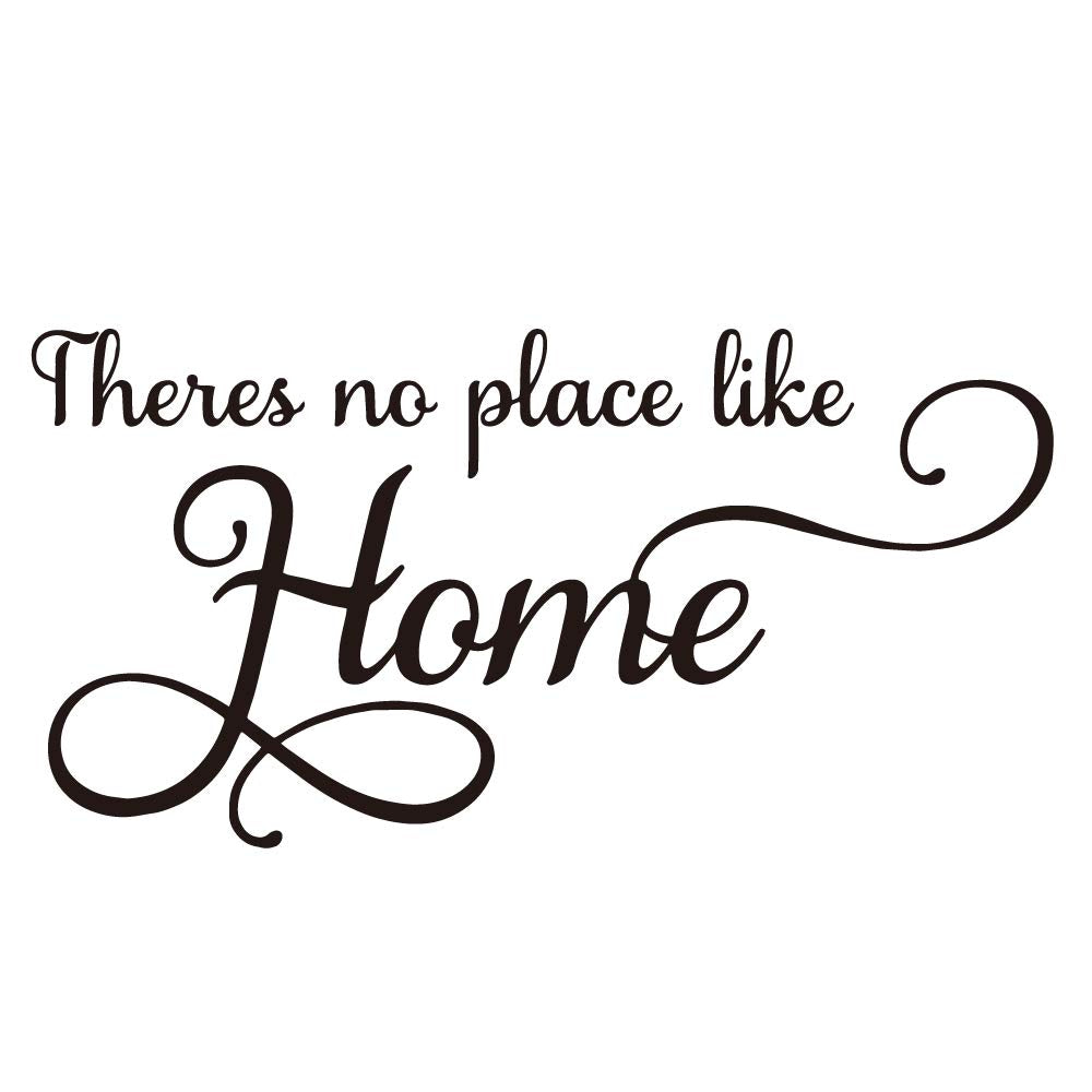 There'S No Place Like Home Vinyl Wall Decal Family Love Quotes Wall Sticker For Home Decor