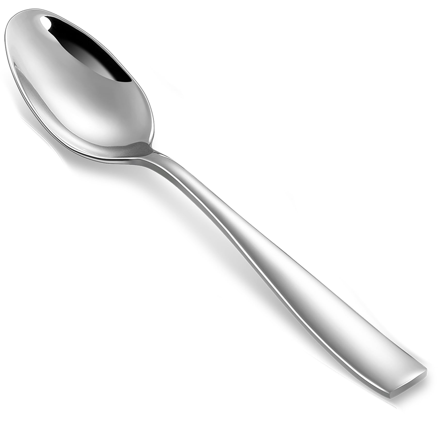 Keawell Premium 4-Piece Louis Spoon Set, 18/10 Stainless Steel, Set Of 4, Fine Spoon Set With Squared Edge, Dishwasher Safe, Smo