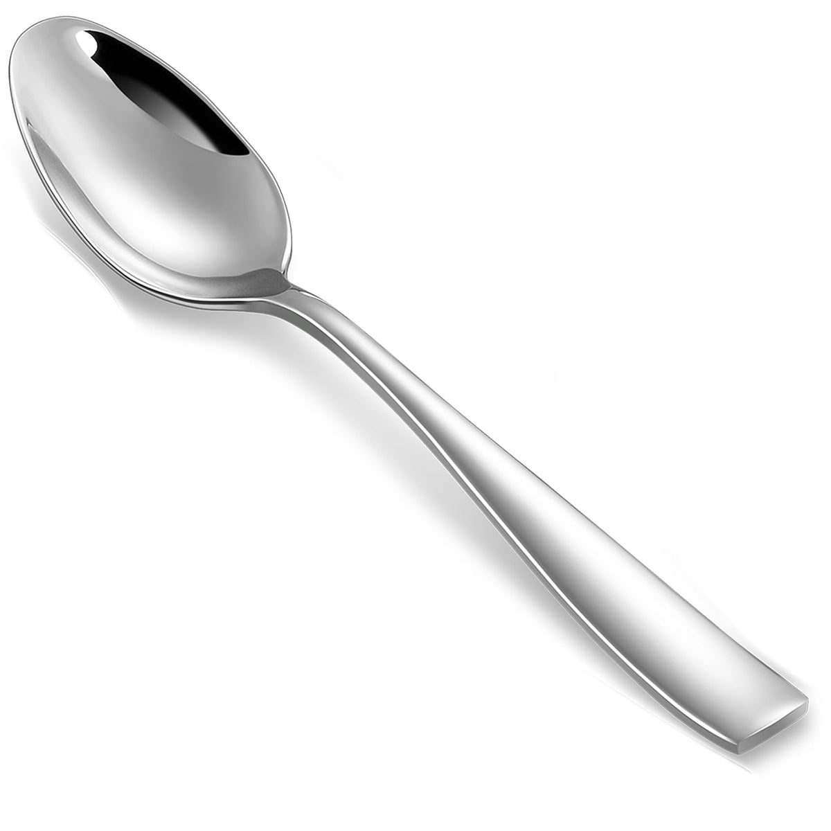 Keawell Premium 4-Piece Louis Spoon Set, 18/10 Stainless Steel, Set Of 4, Fine Spoon Set With Squared Edge, Dishwasher Safe, Smo