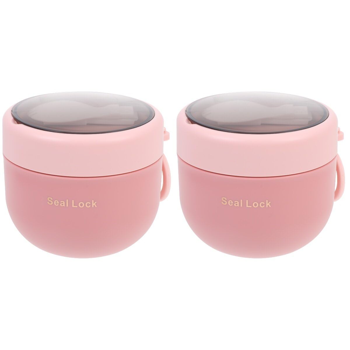 Hemoton 2Pcs Sealed Soup Cup Breakfast Cup Travel Insulated Food Jar Bento Box For Soup Lunch Container Flask Sealed Mug With Li