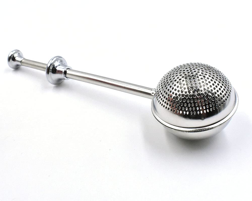 Powdered Sugar Flour, Powdered Sugar Shaker Duster Flour Dispenser Shaker With Spring-Operated Handle Stainless Steel One-Handed