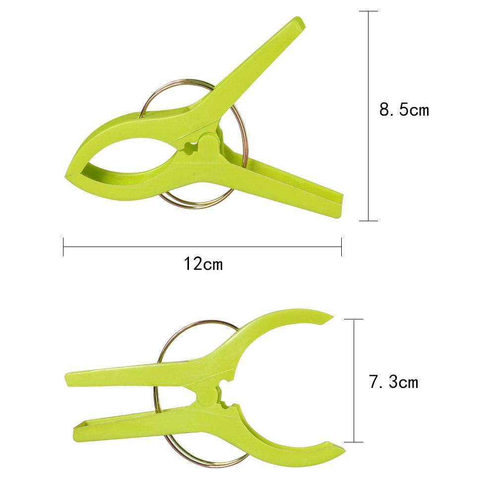 Beach Towel Clips 16 Pack  URAQT Bathroom Towel Clips  Large Towel Pegs and Bright Color Plastic Quilt Clips for Sunbeds  Sun Loungers  Pool Chairs  Laundry and More