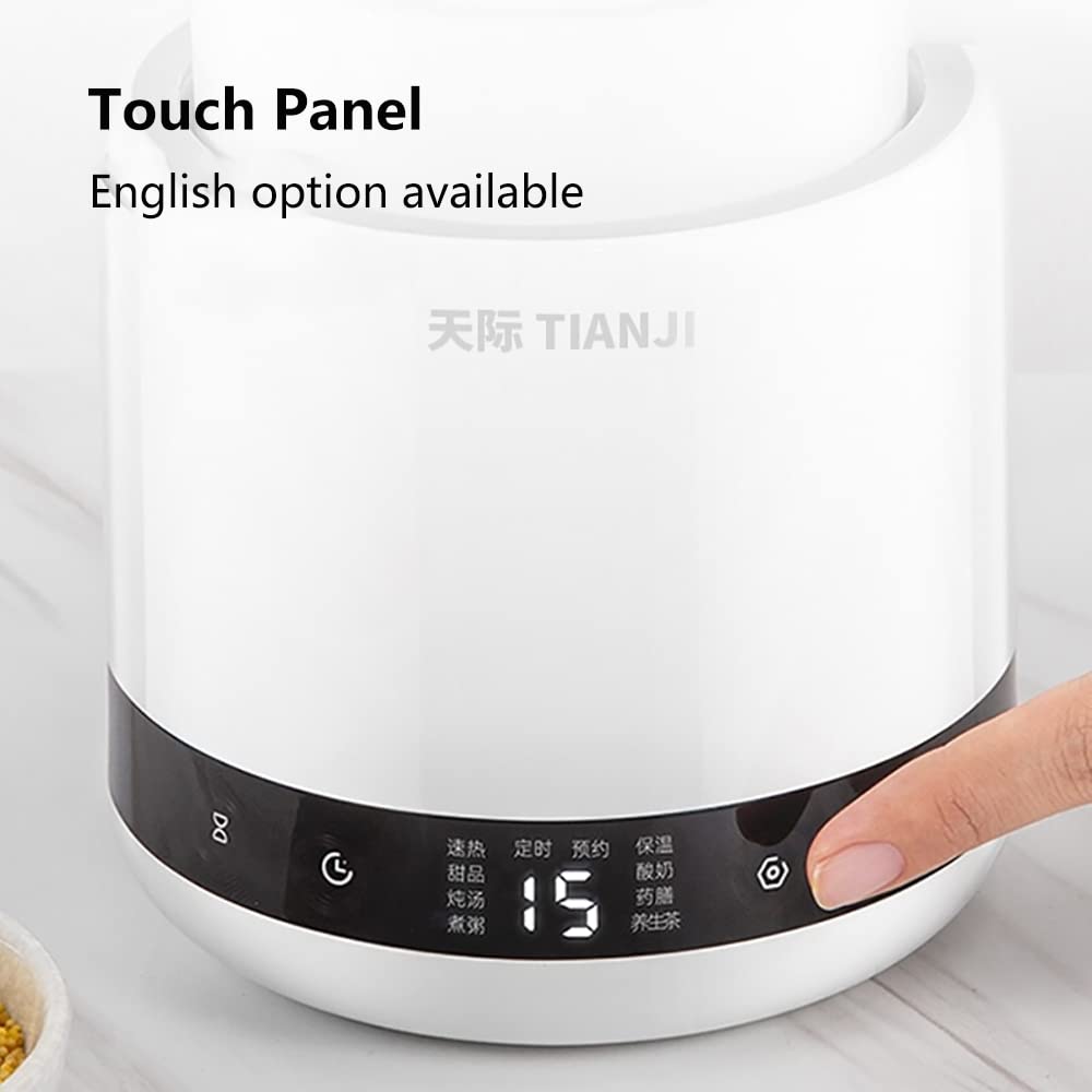 Tianji Dgd06-06Bd Mini Ceramic Electric Stew Health Pot, Smart Appointment Automatic Multi-Function Slow Cooker, 600Ml
