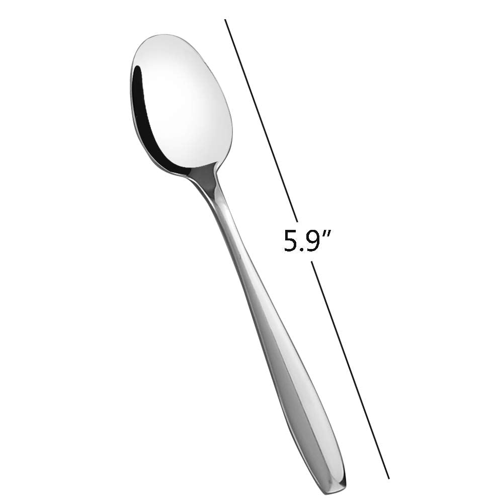 Ggbin 12 Pieces Stainless Steel Tea Spoon For Home Or Coffee House, 5.9 Inches