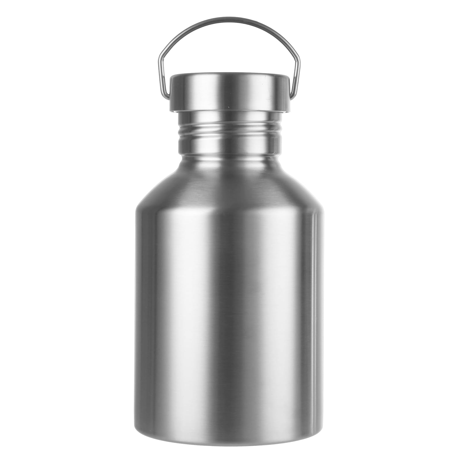 LOLYSIC 304 Stainless Steel Water Bottle, Single Wall, Camping, 1 Pack
