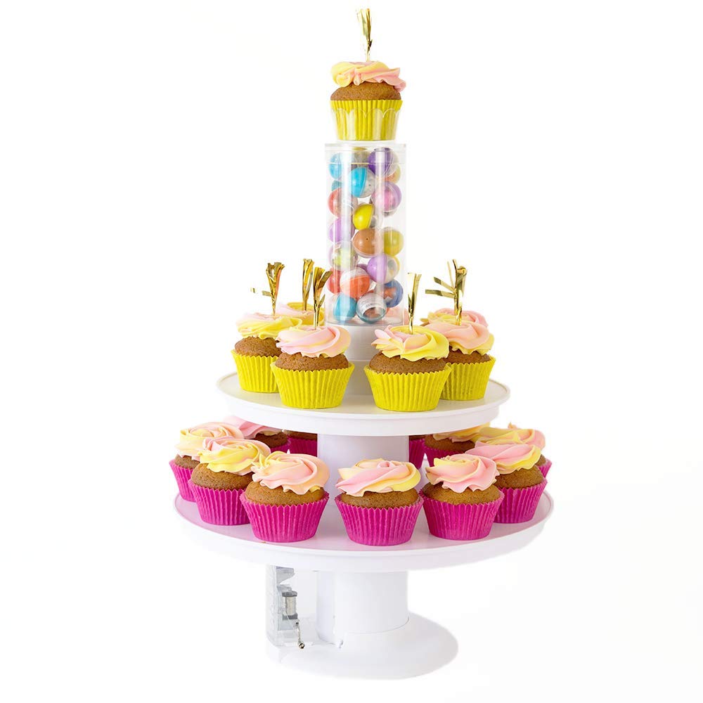 Surprise Cake-2 In 1 Popping Cake And Cupcake Stand With Music Box -Happy Birthday Melody