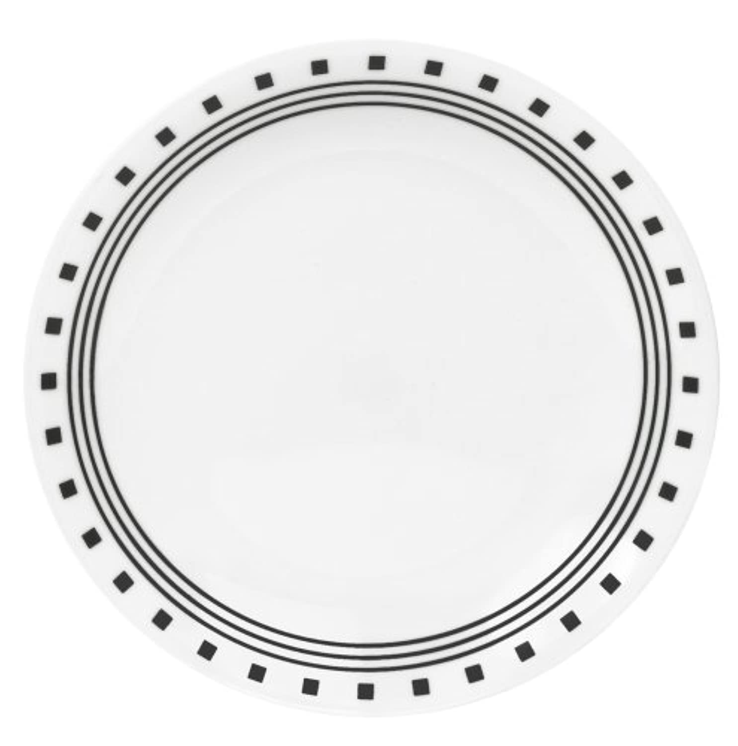 Plate Blk/Wht 8.5'' (Pack Of 1)