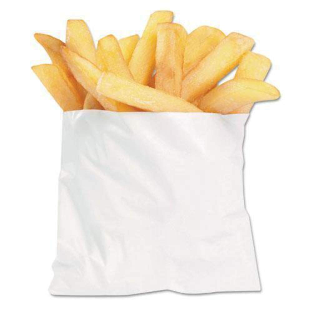Grs Resist French Fry Bg 4.5X3.5 Whi 2M