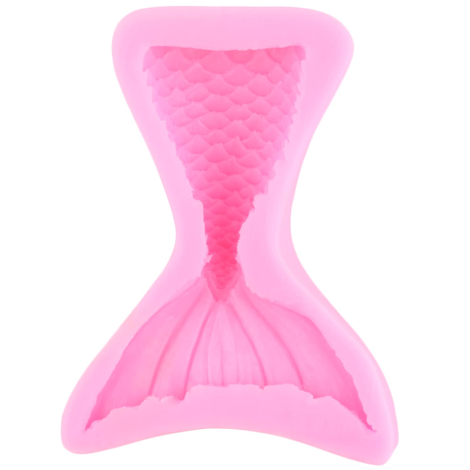 Mypracs Mermaid Tail Silicone Fondant Mold For Cake Decorating Cupcake Topper Candy Chocolate Gum Paste Polymer Clay Set Of 4