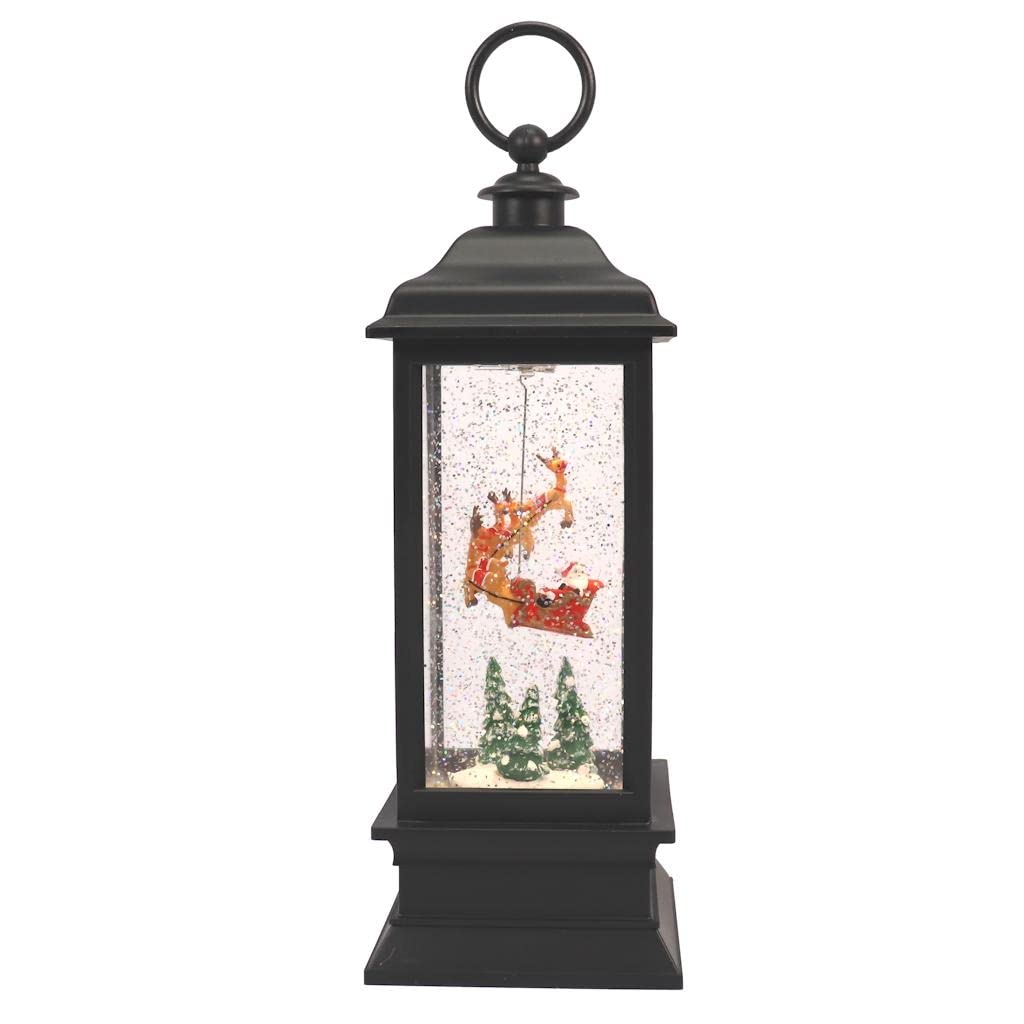 RAZ Imports 2022 Holiday Water Lanterns 11 Santa Flying Animated Water Lantern
