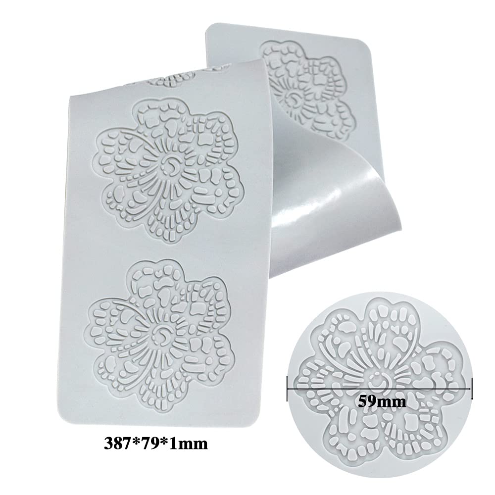 Cestony Lace Embossing Mat Texture Fondant Impression Mat Decorating Silicone Molds For Diy Cake Biscuit Cookies Sugar Pudding C