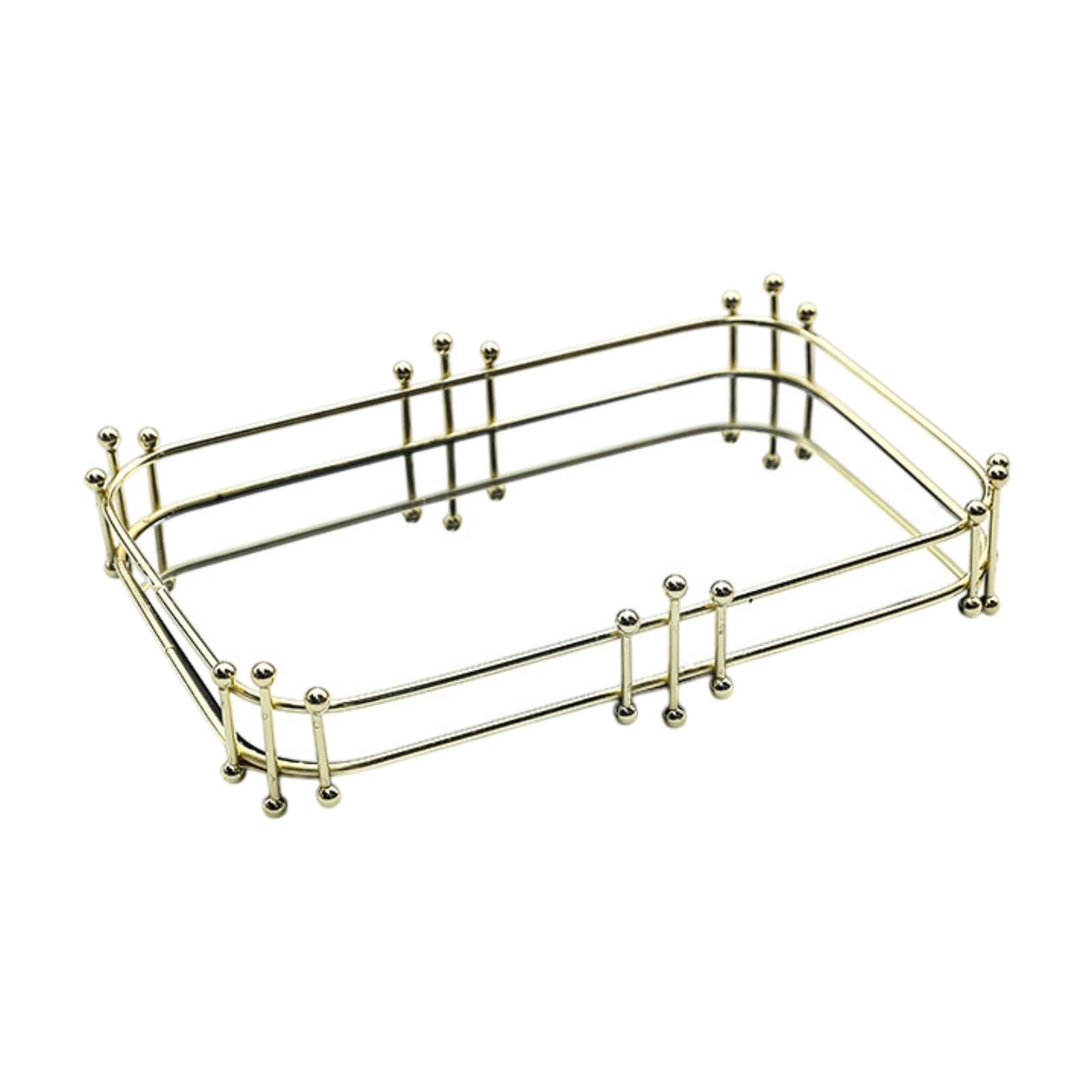 Zoomella Decorative Mirror Tray Vanity Tray Jewelry Organizer For Bar Cafes Cosmetics Rectangle|Home & Garden|Kitchen, Dining & 