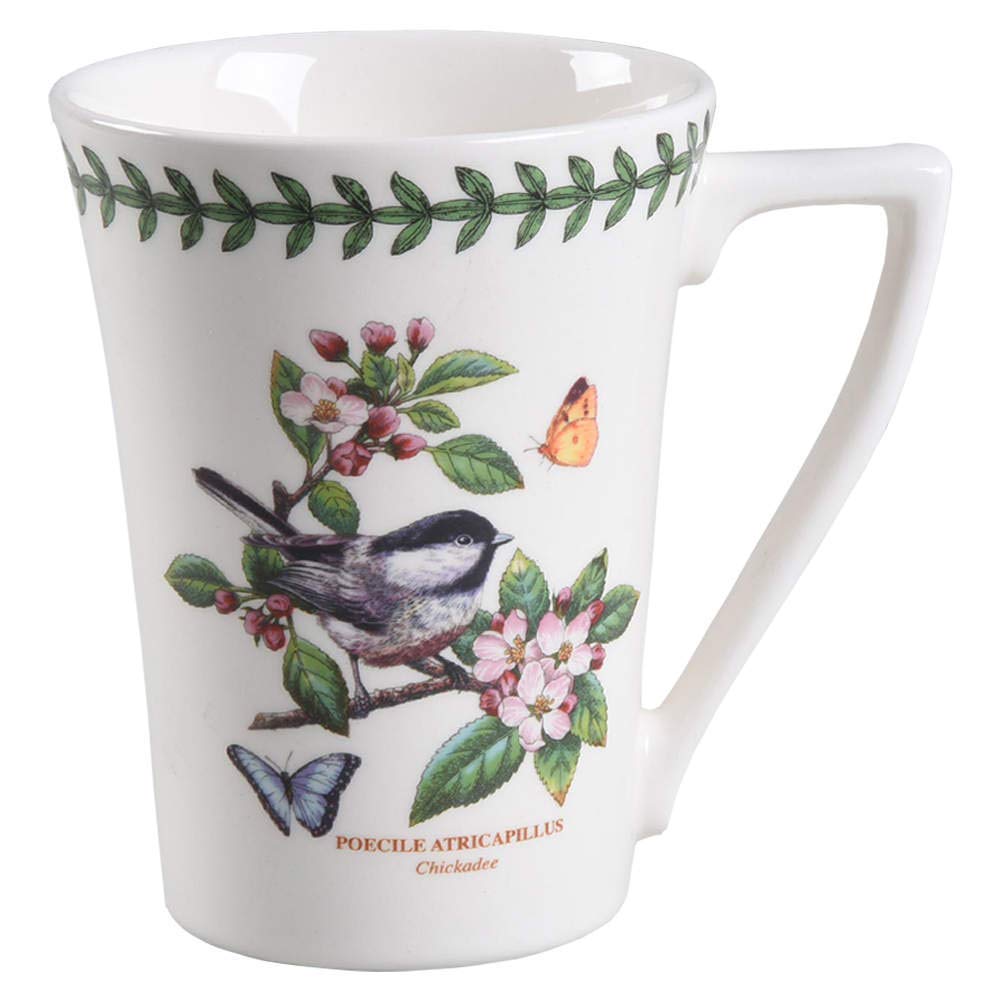 PORTMEIRION BOTANIC GARDEN BIRDS Mandarin mug chickadee