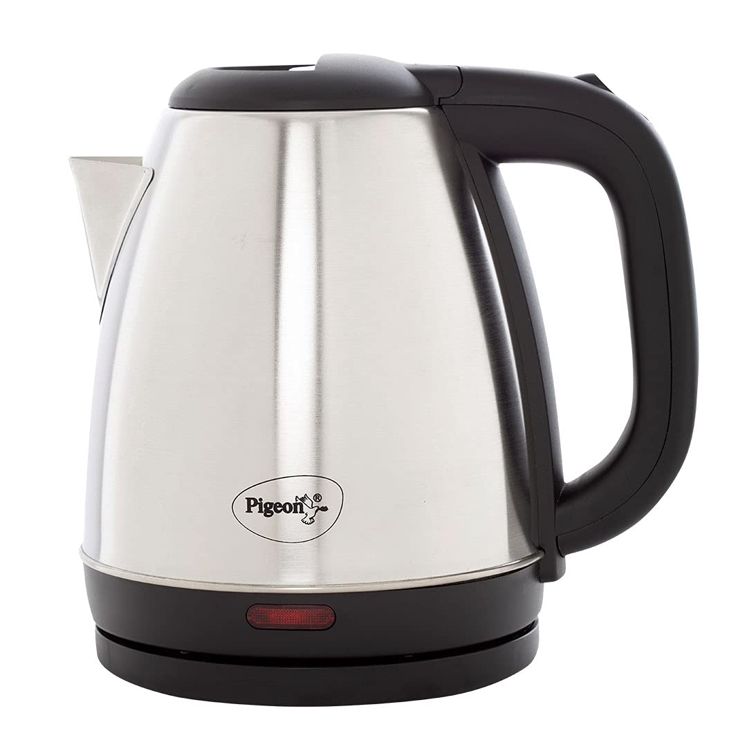 Pigeon Amaze Plus Electric Kettle 1.5 L, 1300 Watt, Stainless Steel Body With Auto Shut-Off Feature Used For Boiling Water - (Si