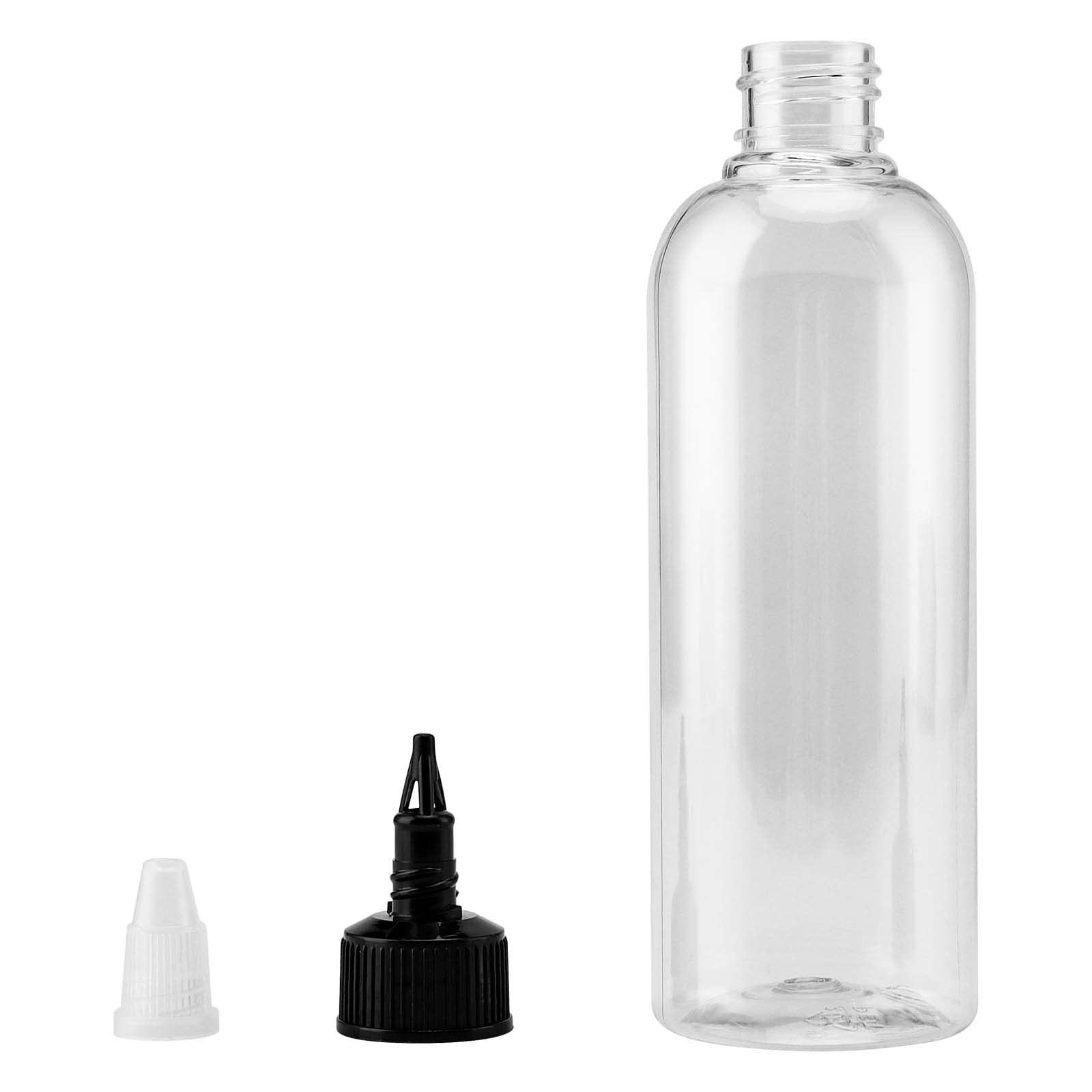 Japchet 50 Pack 5Oz Empty Plastic Squeezing Bottles, 150Ml Plastic Bottles With Twist Top Cap, Clear Condiment Squeeze Bottles F