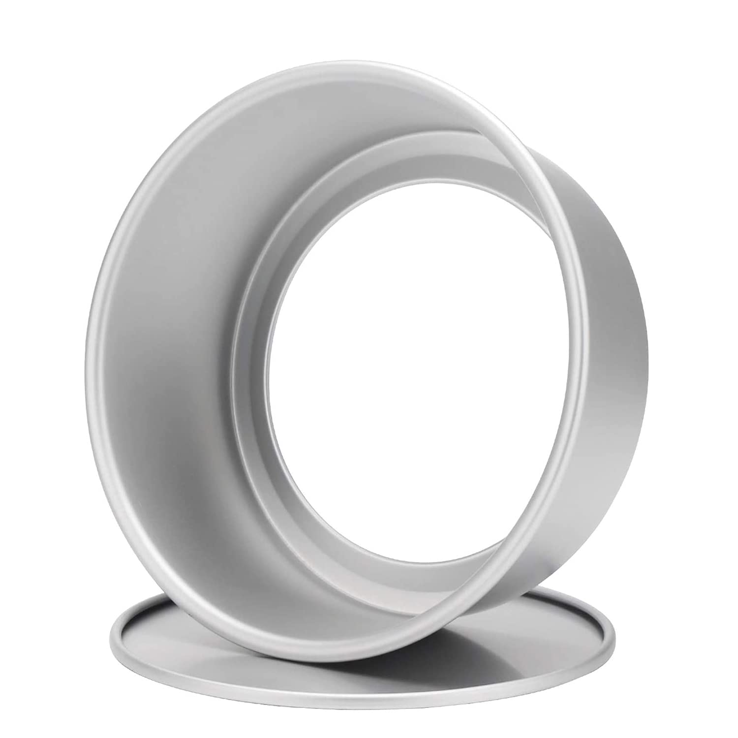 Bezall 8 Inch Round Cake Pan, Non-Stick Cake Baking Pans With Removable Bottom, Aluminum Cheesecake Pan Chiffon Cake Mould