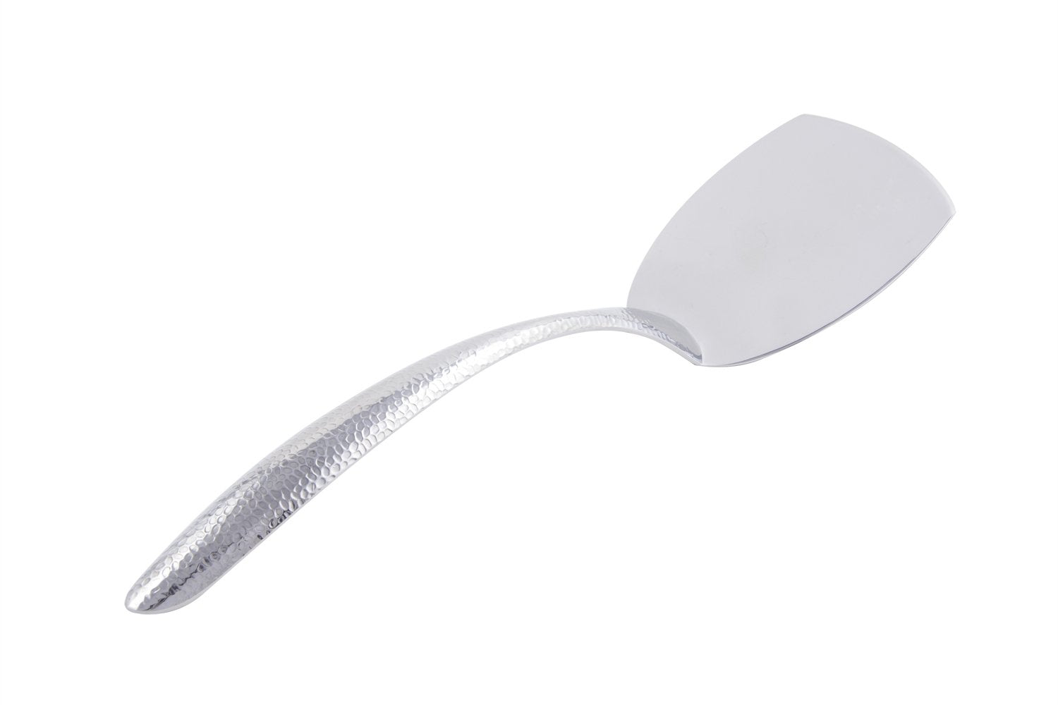 Bon Chef 9459Hf Stainless Steel 18/8 Ez Use Banquet Serving Solid Turner With Cool Grip Handle, Hammer Finish, 14-3/4'' Length