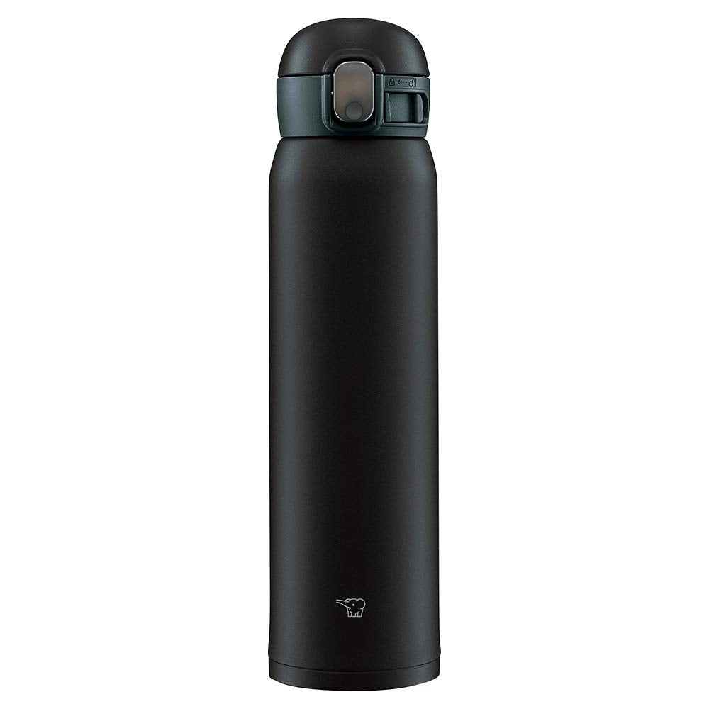 Zojirushi SMWA60BA Water Bottle, OneTouch Stainless Steel Mug, Seamless 0.60L Black