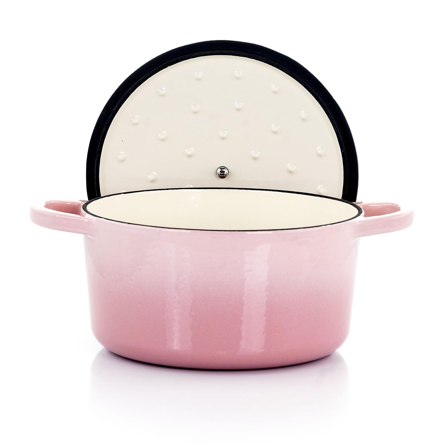 Crock-Pot Artisan Round Enameled Cast Iron Dutch Oven, 3-Quart, Blush Pink