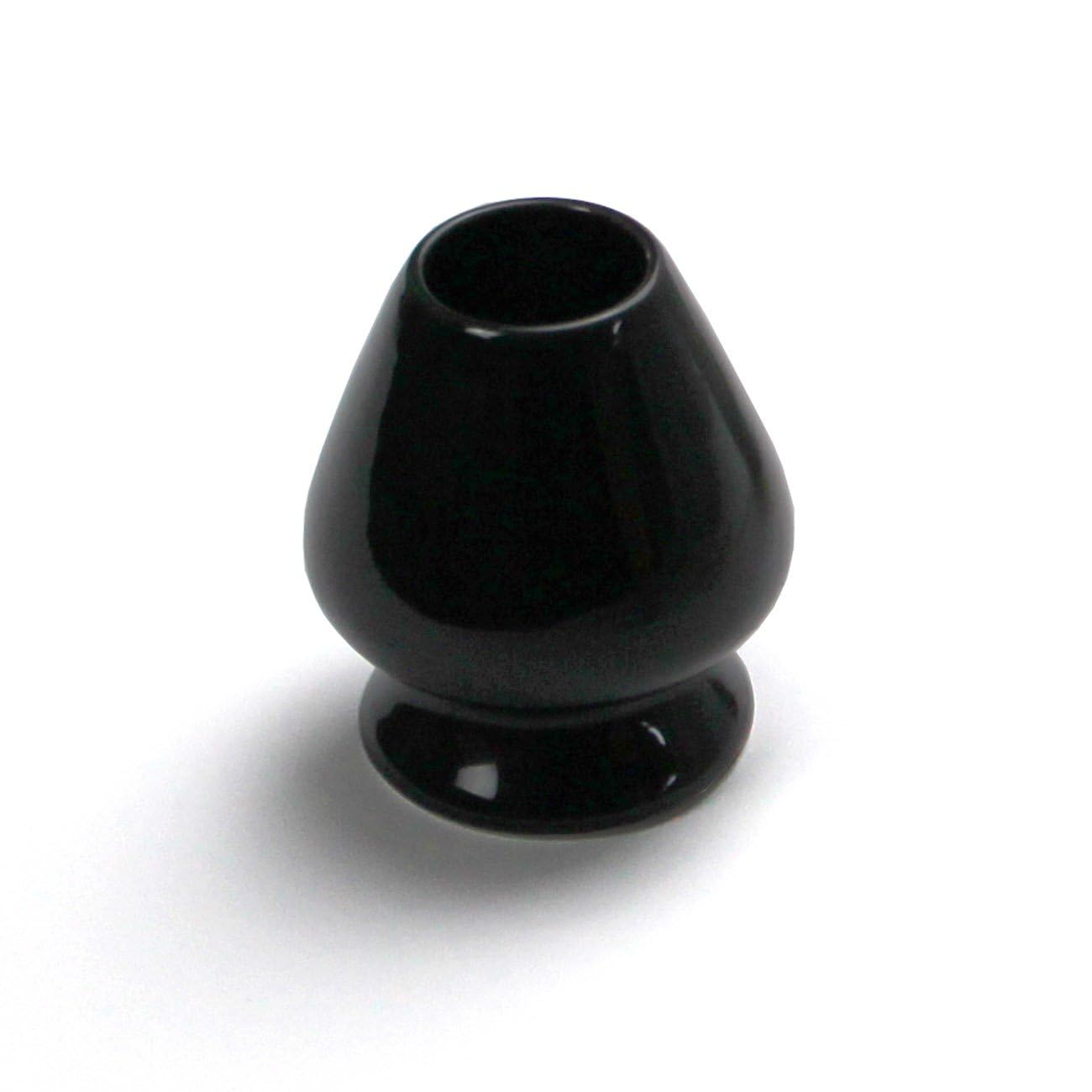 Haru Matcha - (Kuse Naoshi) 1Pc Matcha Green Tea Ceramic Whisk Holder For Japanese Tea Ceremony - (Black)