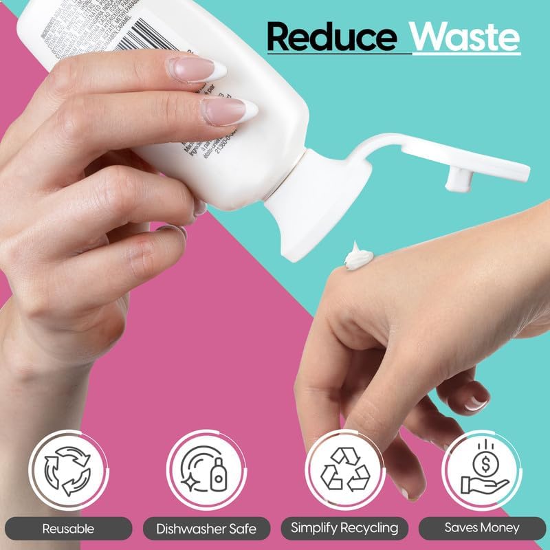Home And Bathroom Bottle Emptying Cap - Convenient Flip Top Design To Empty Pump Bottles (3 Pack - Small, Medium, And Large (Bla